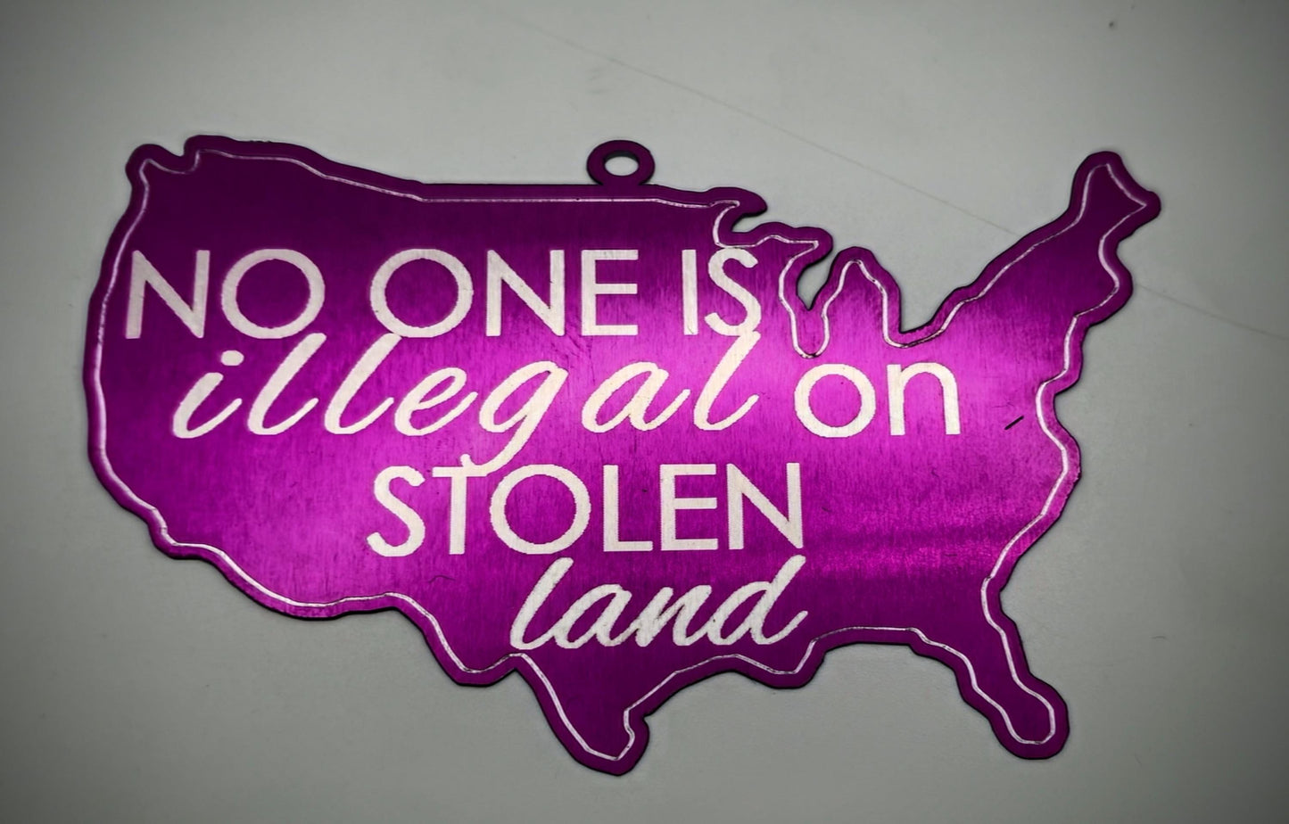 No One is Illegal decals.