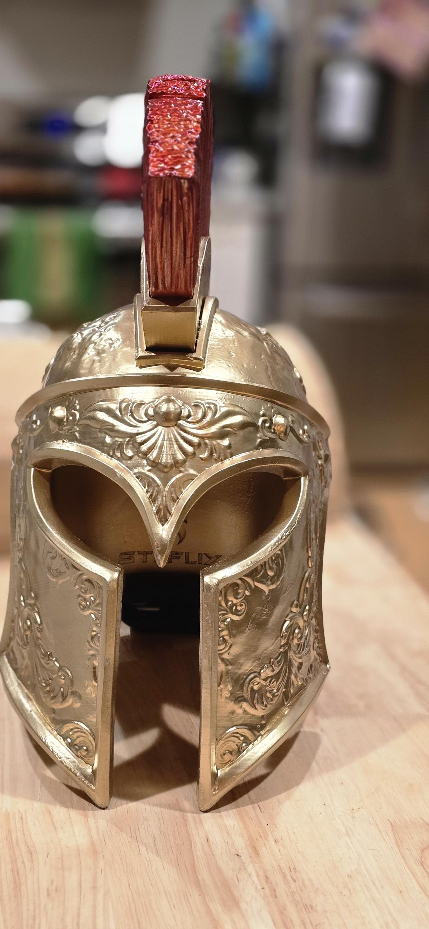 Handcrafted Spartan Warrior Helmet Authentic Battle Replica for Cosplay, LARP, and Display