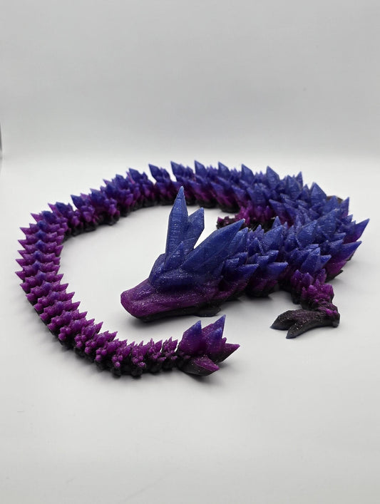 Large Purple rainbow Articulated Dragon