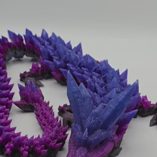 Large Purple rainbow Articulated Dragon