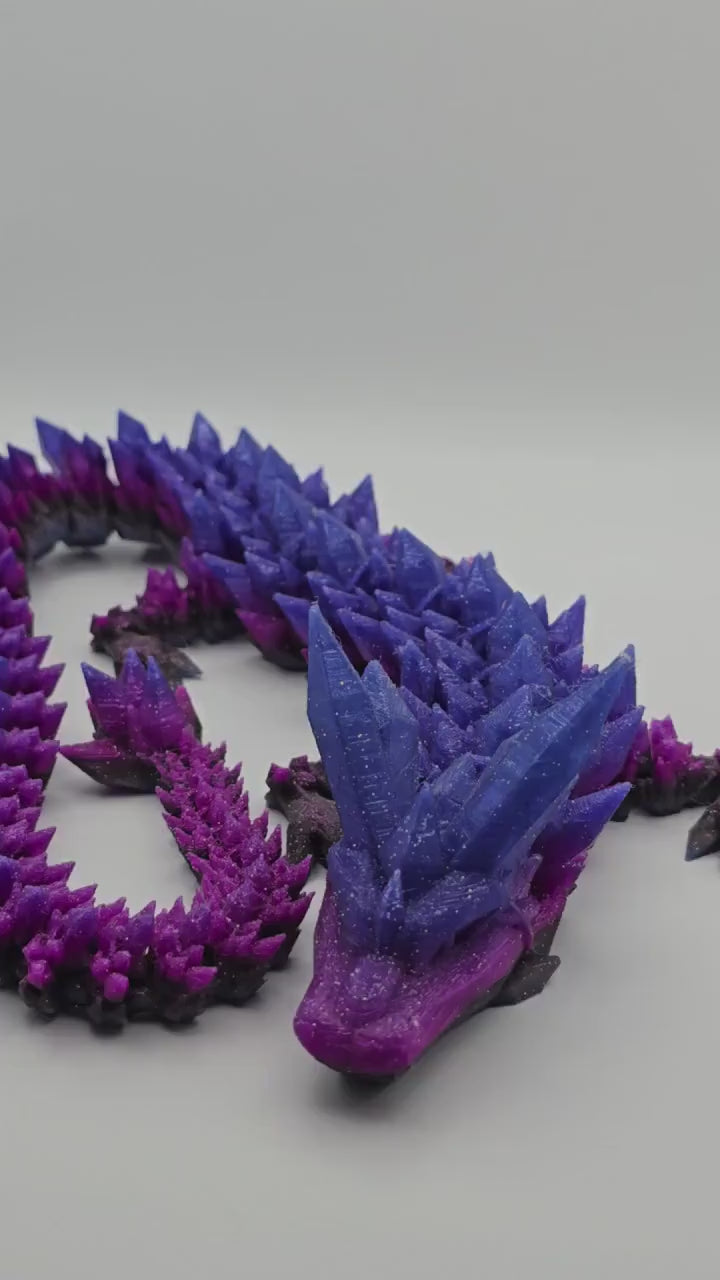 Large Purple rainbow Articulated Dragon